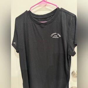 Lorna Jane Black logo T Shirt (L)